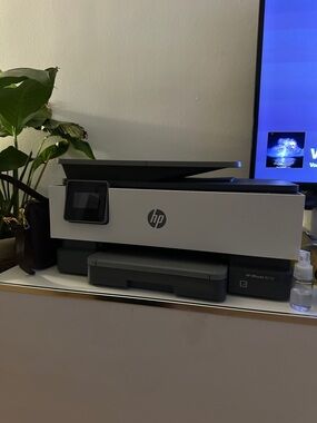 HP All-in-One Printer in White and Black